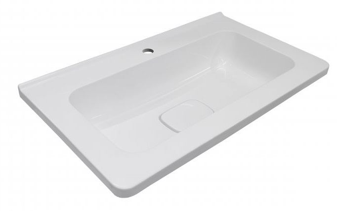 Тумба с раковиной Style Line Бергамо мини Люкс Plus 70 см подвесная