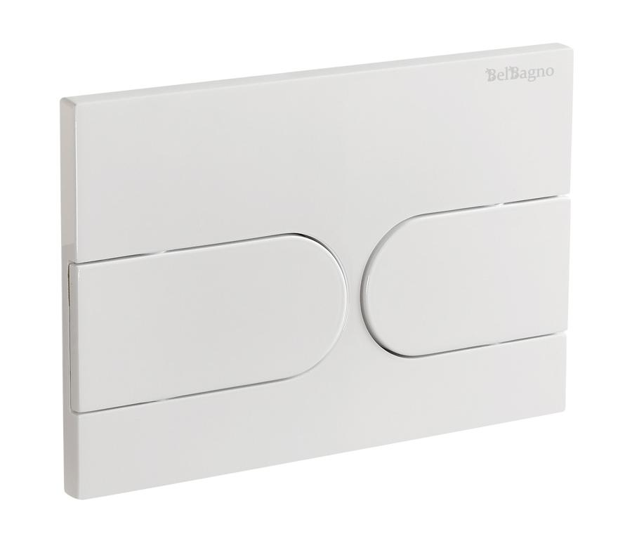 Кнопка смыва BelBagno BB-11-BL белый глянец Кнопка смыва BelBagno BB-11-BL белый глянец
