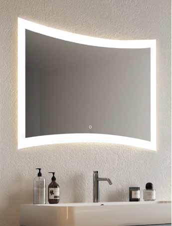 Зеркало Relisan Mery 100x68 см, с подсветкой
