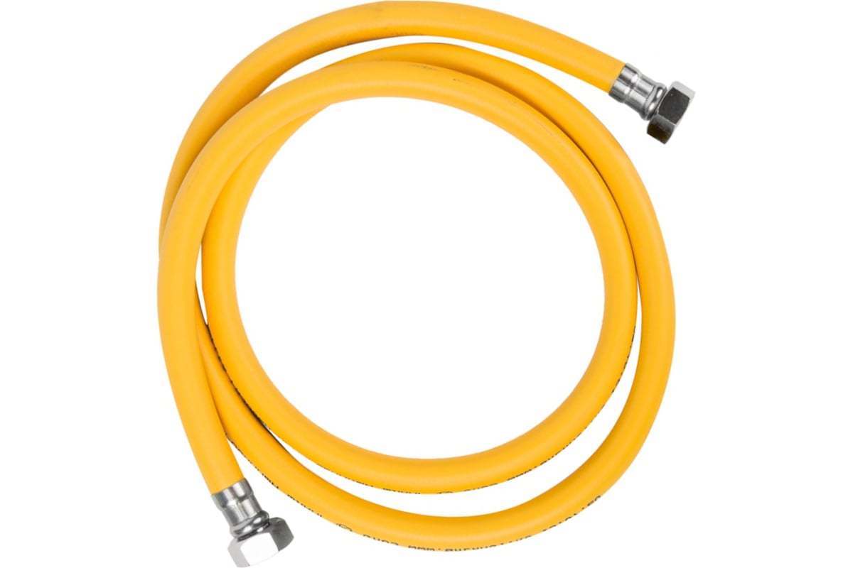Газовый шланг TUBOFLEX 1/2" ВР/ВР, 1.5 м, желтый 4828407