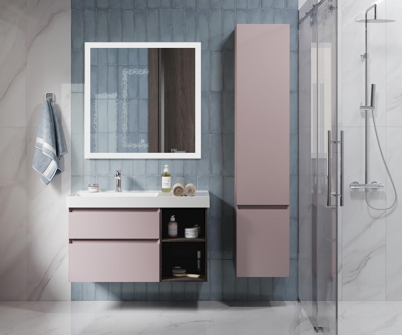 Шкаф пенал Kerama Marazzi Cubo 35 см правый