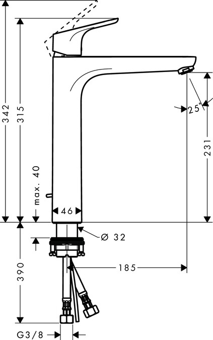 Смеситель для раковины Hansgrohe Focus 31532000