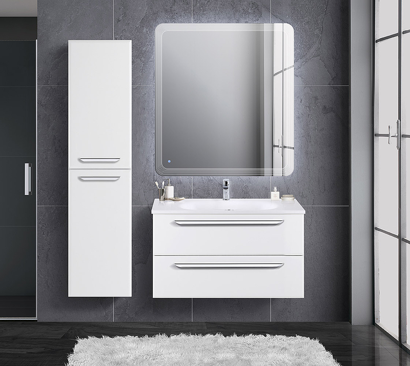 Мебель для ванной Cezares Eco 90 см Bianco Opaco