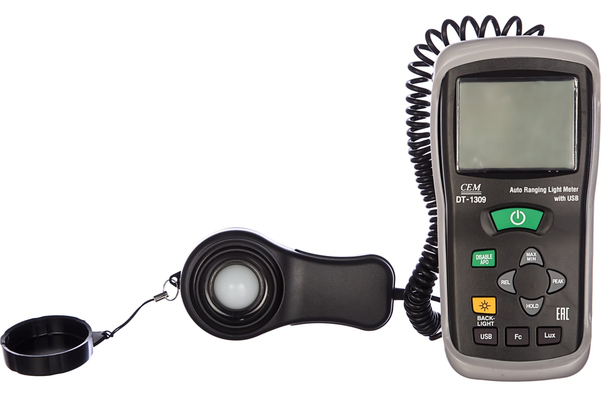 Измеритель уровня освещения (люксметр) CEM DT-1309 481646