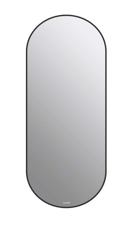 Зеркало Cersanit Eclipse Smart 50x122 см с подсветкой, черный A64151