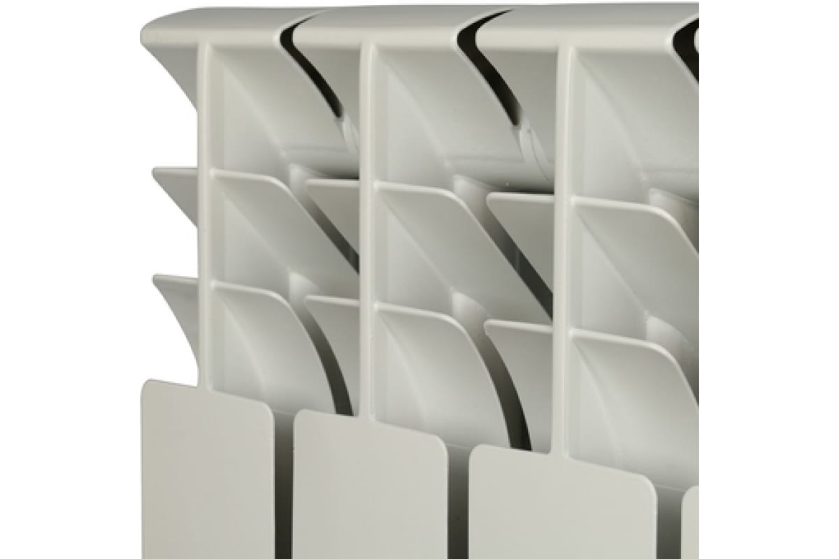 Алюминиевый радиатор Rommer Plus 500 4 секции RAL9016 89562
