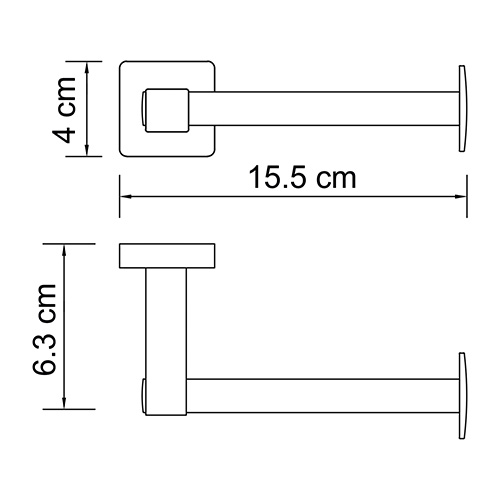 Держатель туалетной бумаги WasserKRAFT Dill K-3996