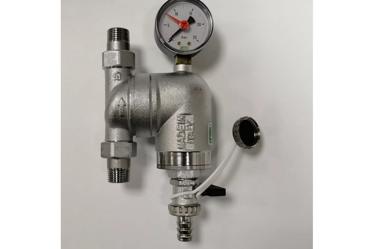 Фильтр FAR 300 мкм, с манометром, Max: 95 C, 25 бар, 3/4" НР FA 39A4 34