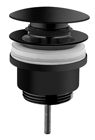 Донный клапан Vitra Origin A4514936 с переливом, матовый черный