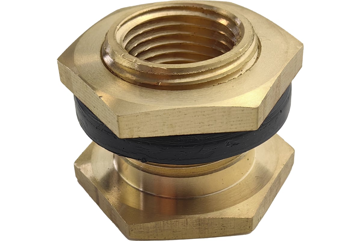 Штуцер для врезки в бочку 1/2" ВР х 3/4" НР HG 1896219