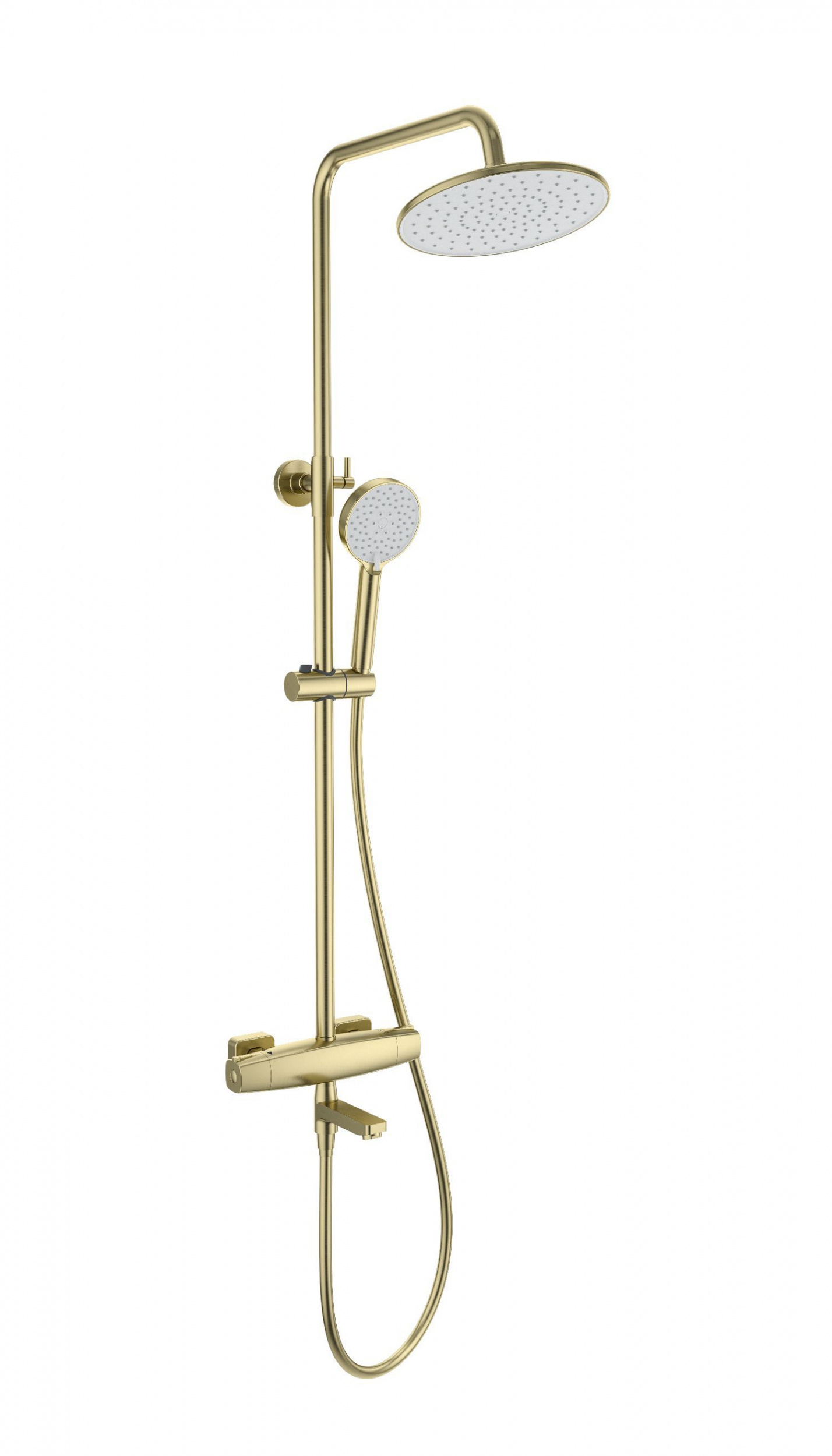 Душевая стойка Wonzon&Woghand Neo WW-B3035-A3-BG термостат, брашированное золото