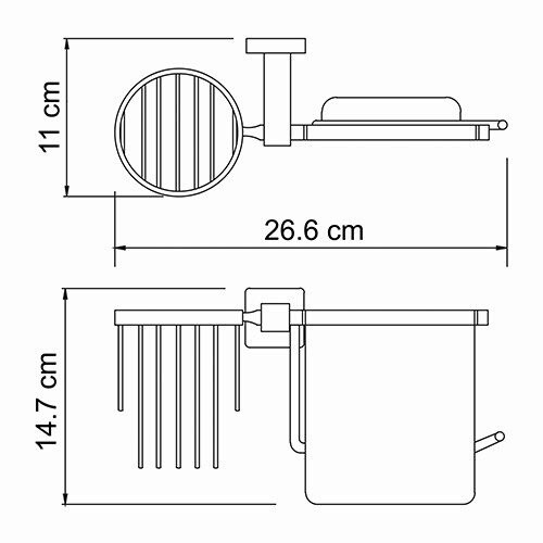 Держатель туалетной бумаги WasserKRAFT Lippe K-6559 с освежителем