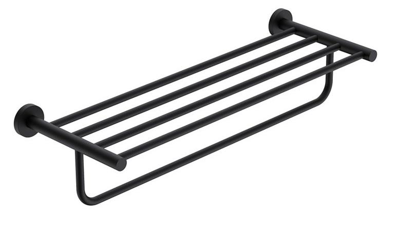 Полка для полотенец AQUAme Trento AQM7206MB черный матовый