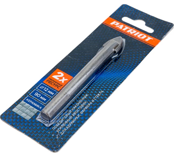 Сверло по керамике (12х80 мм) EDGE by PATRIOT 815010067