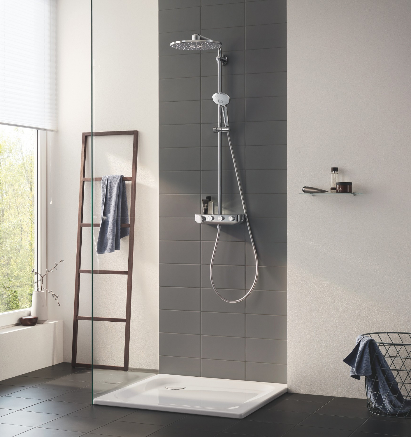 Душевая стойка Grohe Euphoria SmartControl System 310 Duo 26507000 с термостатом