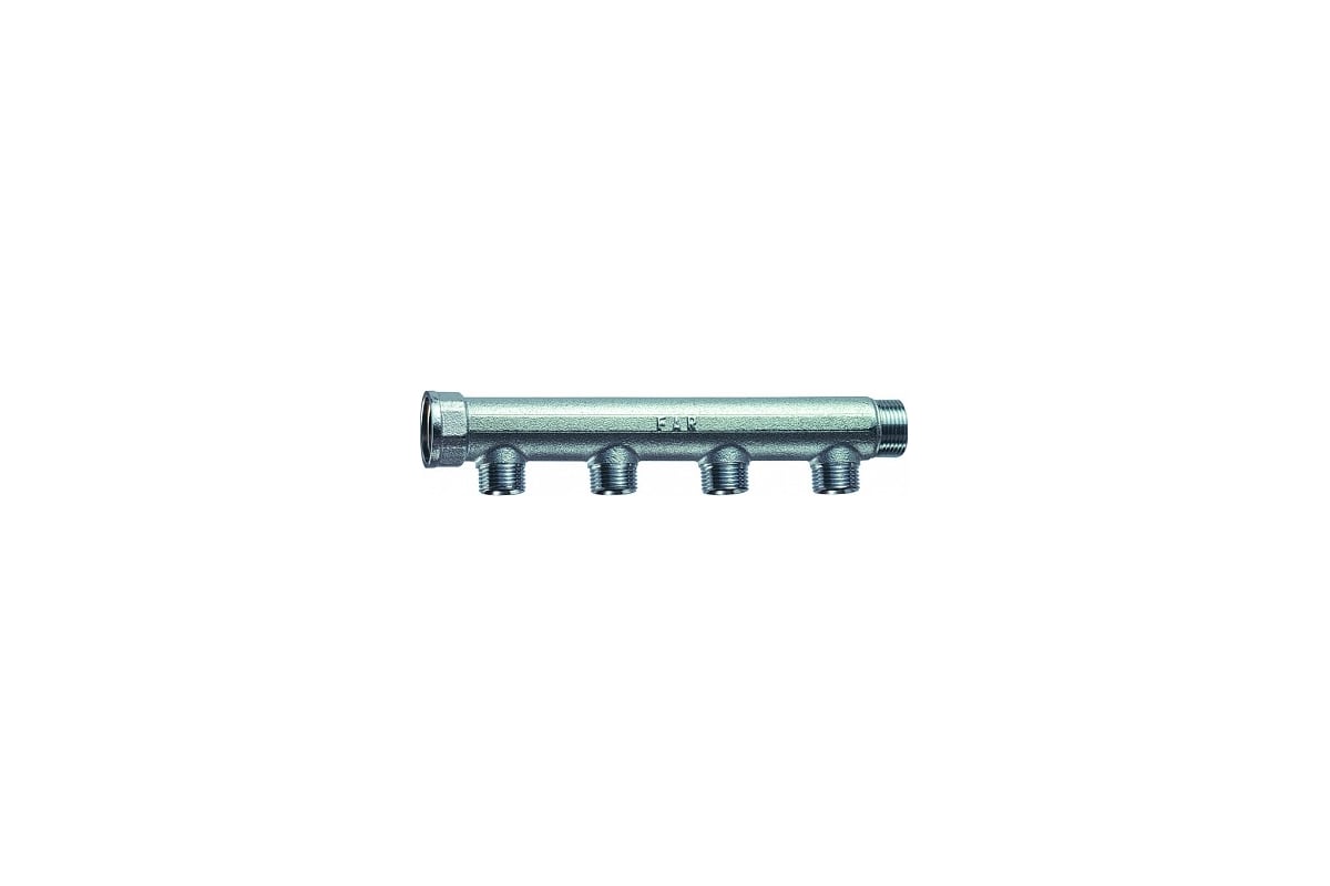 Коллектор FAR 3/4" ВР-НР с 4 отводами 1/2" НР межосев. 50 мм FK 3725 3412