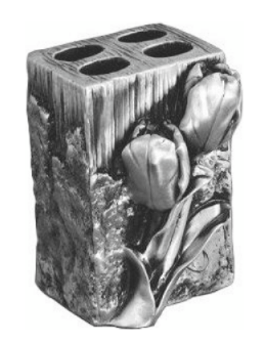 Подставка для зубных щеток настольная Art&Max Tulip AM-0082B-T серебро