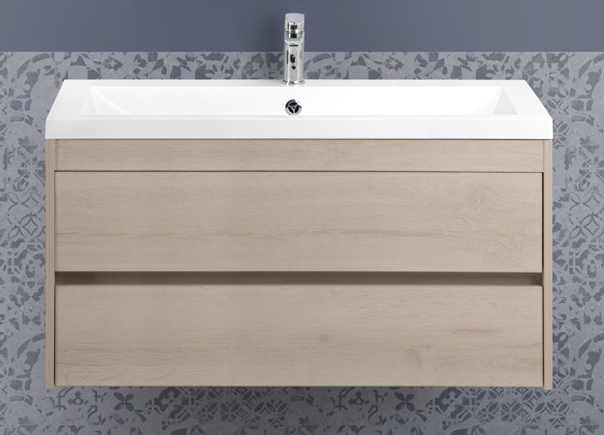 Мебель для ванной Art&Max Family 100 см подвесная, Pino Bianco