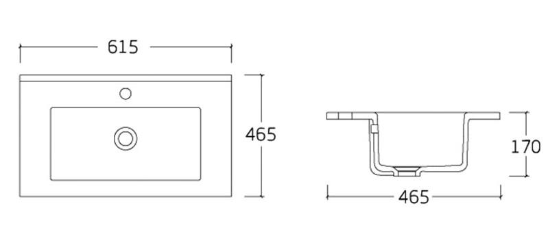 Мебель для ванной Vincea Mia 60 см Beton