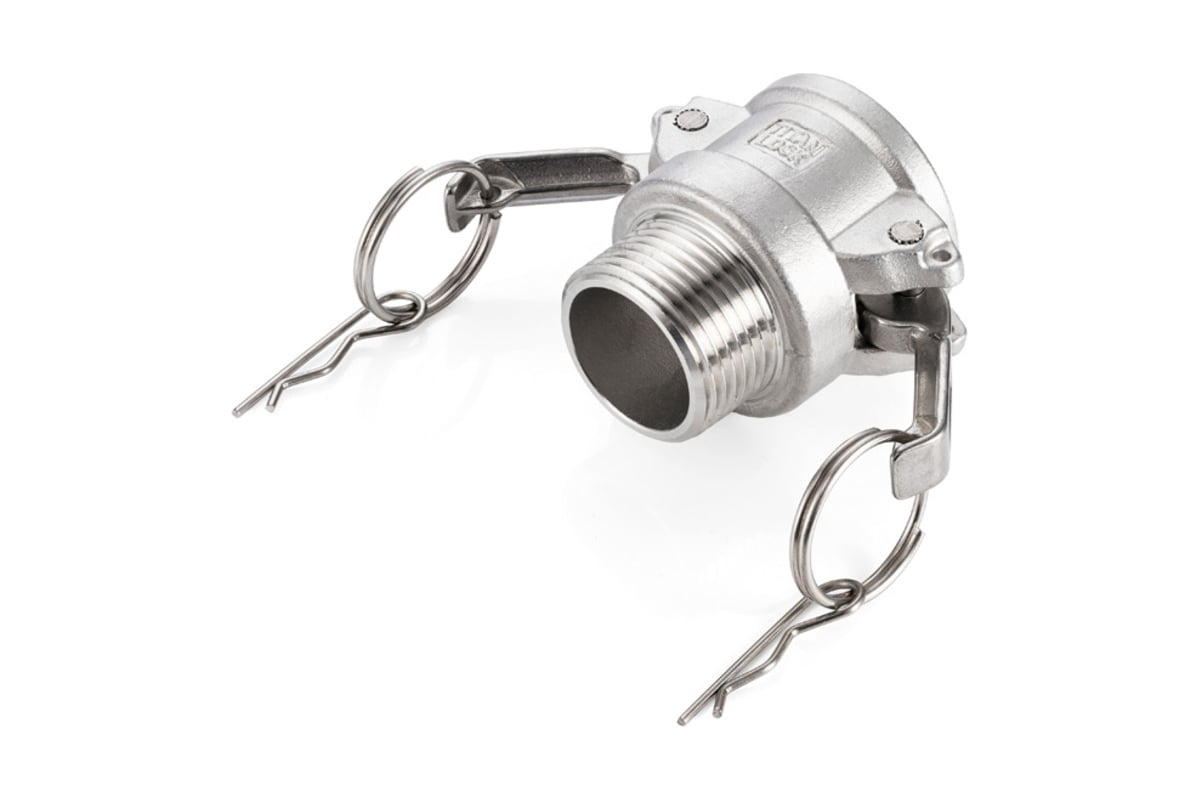 Камлок тип B TITAN LOCK серия EcoLine розетка, наружая резьба BSP 1 1/4, AISI304, TL125BSS-EL