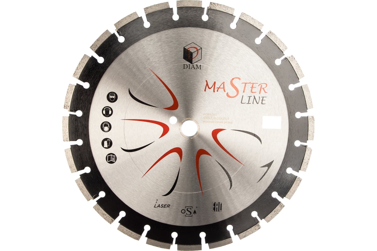 Круг отрезной по асфальту Master Line (400х3х10х25.4 мм) Diam 528