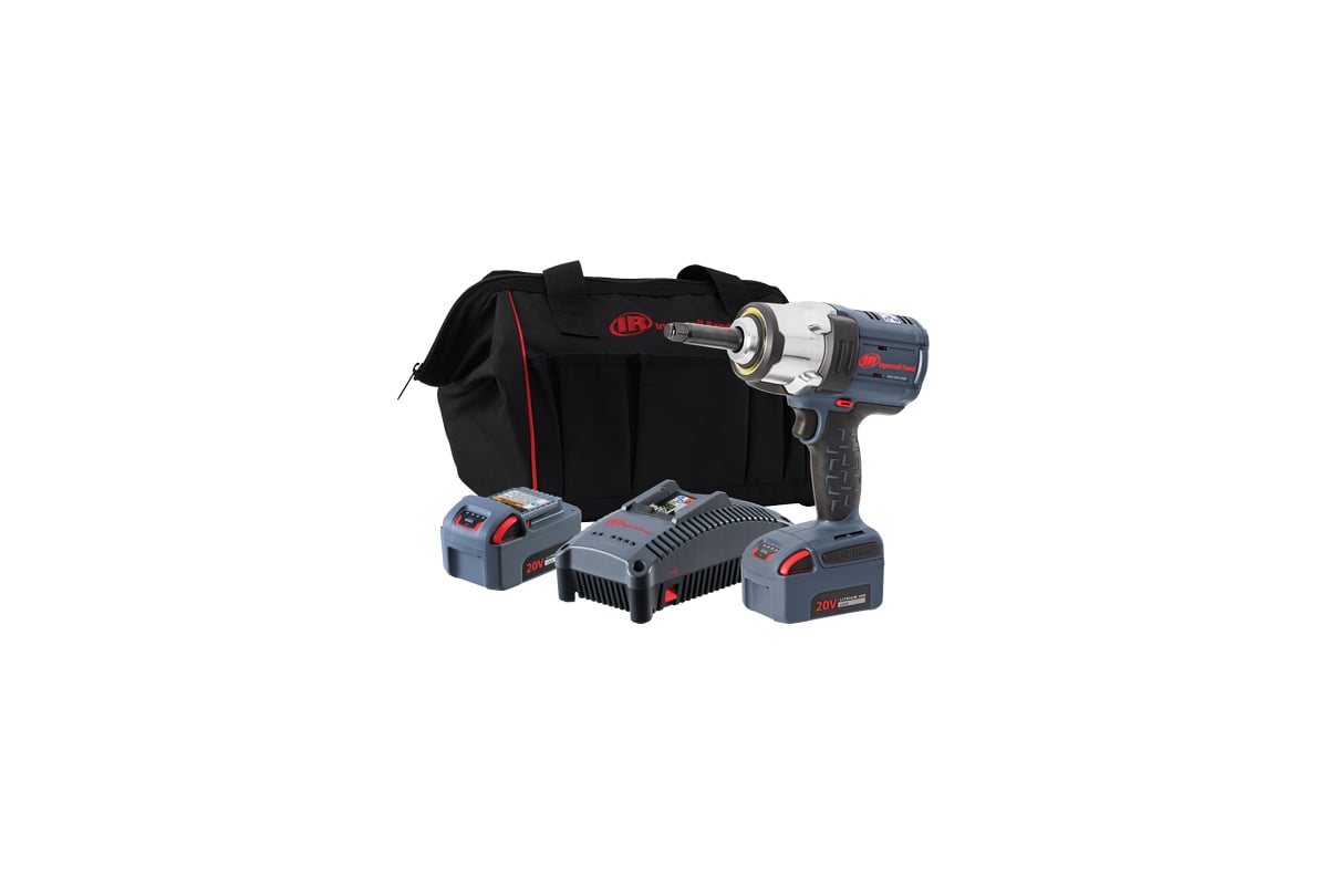 Аккумуляторный ударный гайковерт Ingersoll Rand 1/2", 20 В, 1360/68-746 Нм, 1900 об/мин W7252-K22-EU
