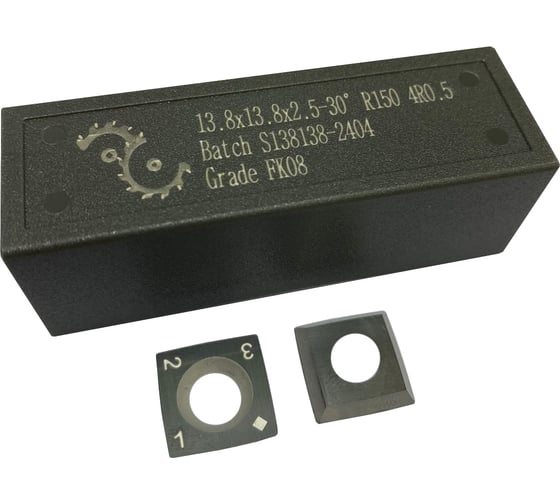 Нож сменный квадратный твердосплавный FHONK 13.8x13.8x2.5-30 R150 4R0.5 (упаковка 10шт) 13813825R1504R05FK08-10