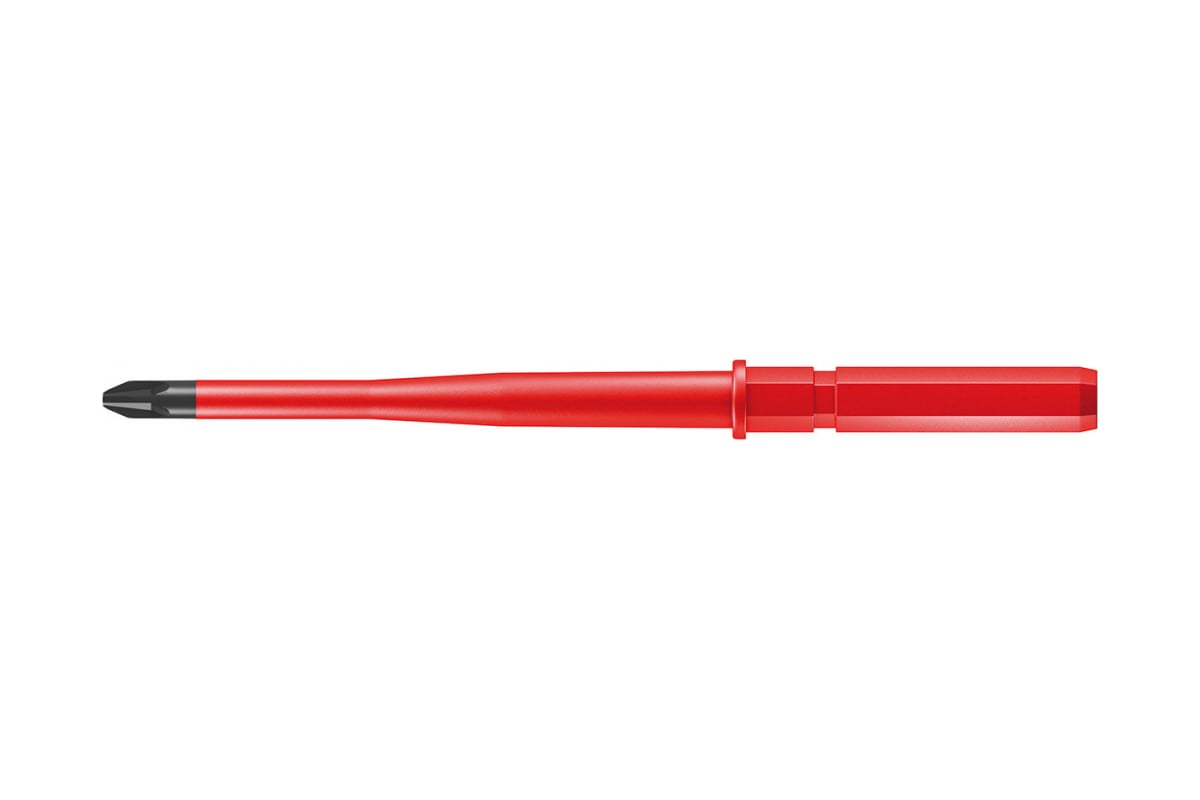Сменная отвёртка с зауженным стержнем WERA Kraftform Kompakt VDE 62 iS PH2x154 мм WE-003414