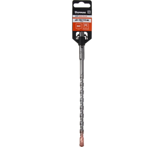 Бур 4-х гранный Ермак SDS-plus 8x150/210 мм 654-187