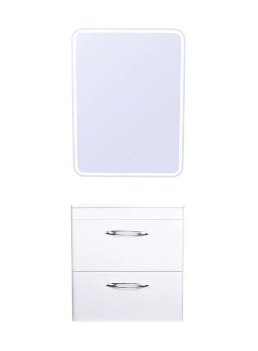 Тумба с раковиной Style Line Каре Люкс 60 см белый
