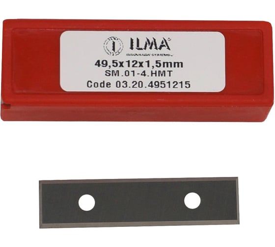 Нож сменный твердосплавный ILMA 49,5x12x1,5 поворотный Micro grain HW Z=4 (упаковка 10шт) 03.20.4951215-10