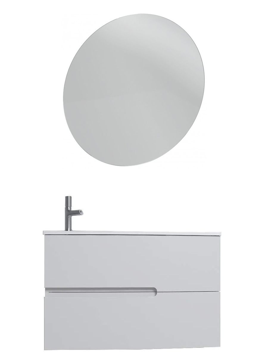 Мебель для ванной Jacob Delafon Nona 80 см, белый блестящий