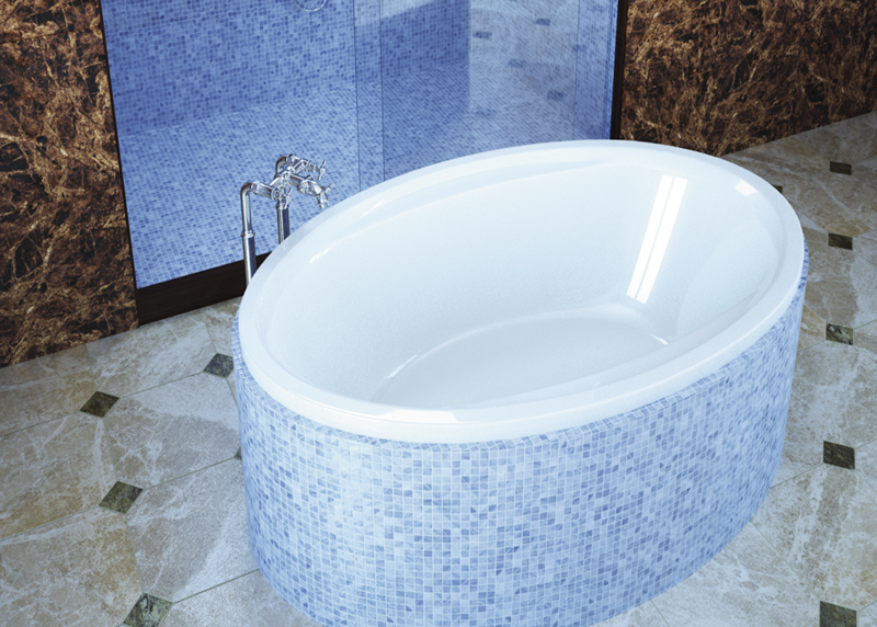 Акриловая ванна Vayer Opal 180x120 см