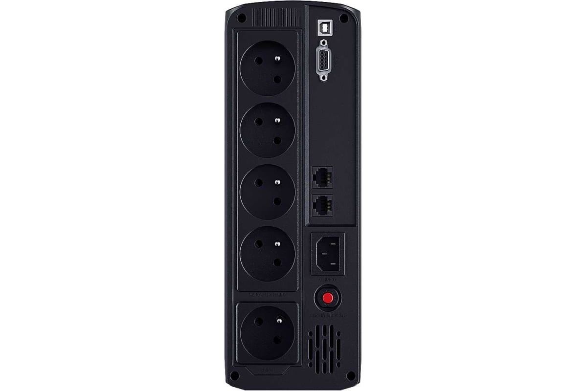 Источник бесперебойного питания Cyberpower Line-Interactive 1200VA/720W USB/RS-232/RJ11/45 4 + 1 EURO VP1200ELCD