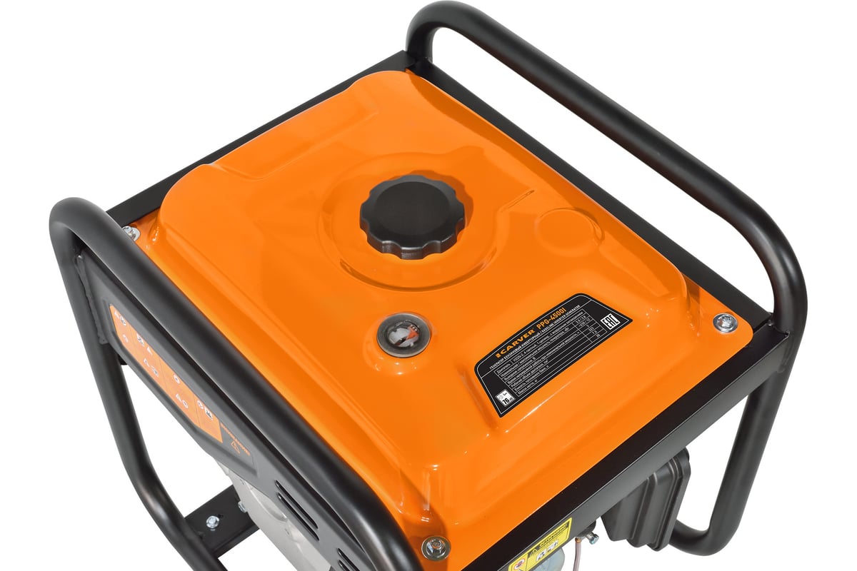 Инверторный генератор Carver ppg -4500i 3,5/3,8квт, 220/12в, 2 розетки, дисплей 01.020.00036