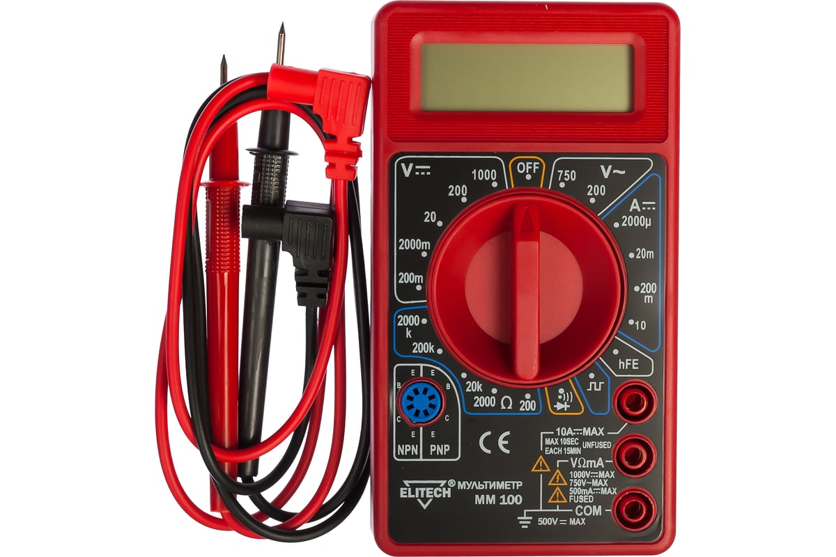 Мультиметр Elitech ММ 100 182085
