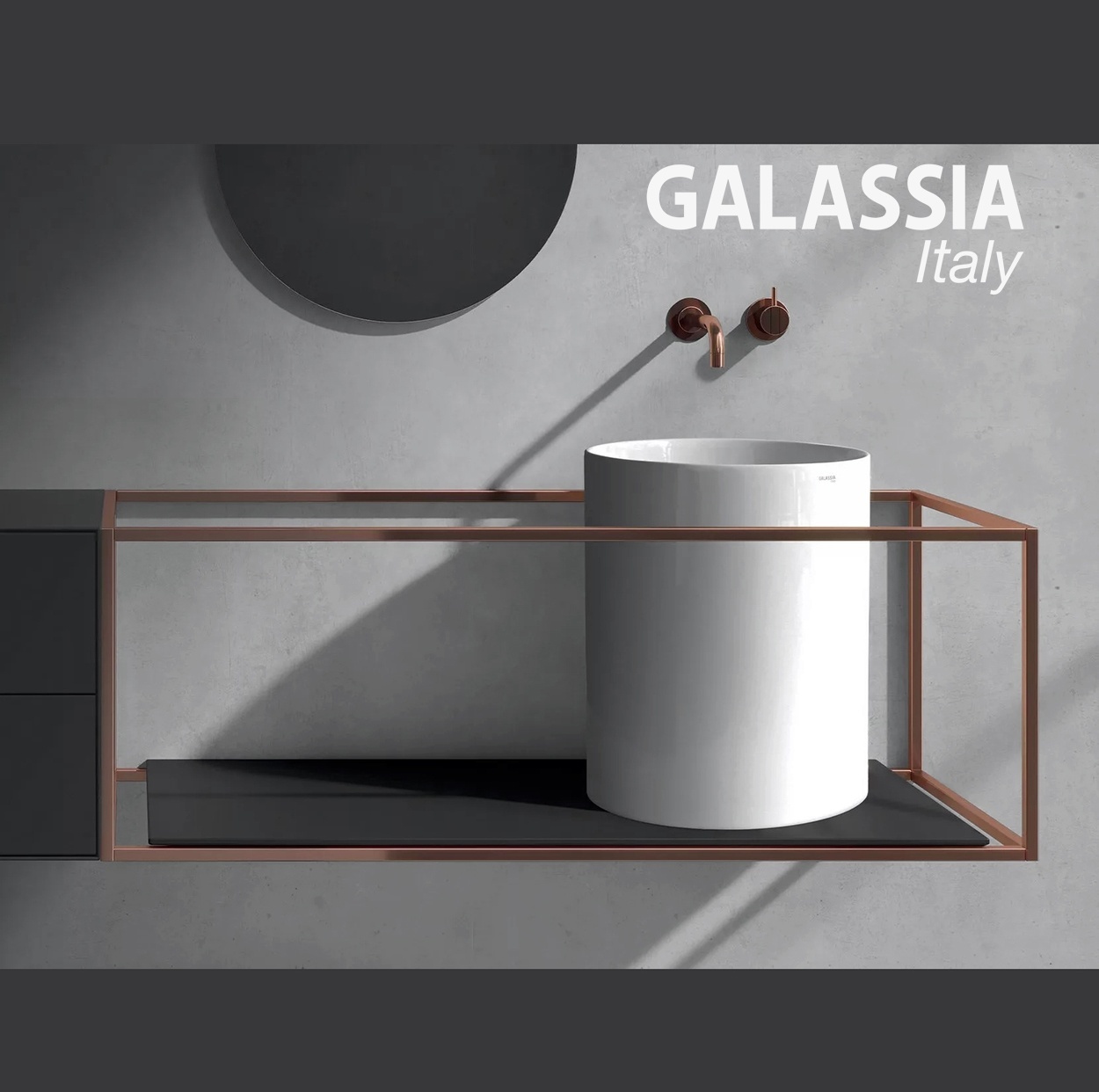 Раковина Galassia Core46 7305 37 см белый глянцевый