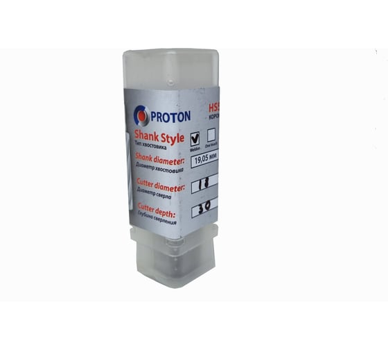 Сверло корончатое PROTON d43мм (h=50) HSS УТ-00000159
