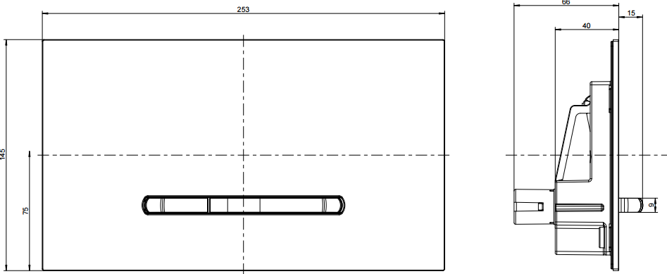 Кнопка смыва Villeroy&Boch ViConnect 92218061 хром