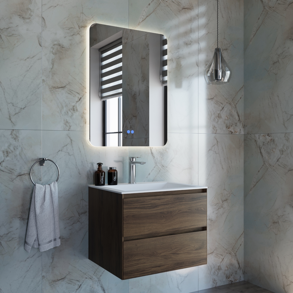 Тумба с раковиной Vincea Luka new 60 см