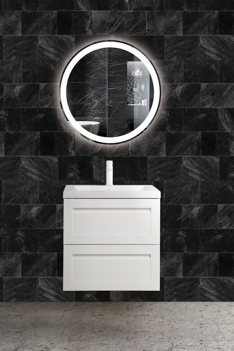 Мебель для ванной Art&Max Platino 58 см белый матовый