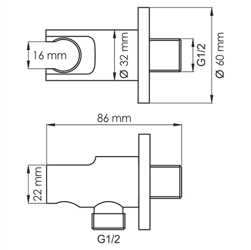 Смеситель для биде WasserKRAFT A117451 с душем