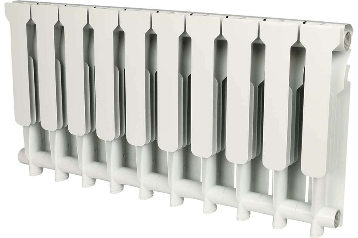 Алюминиевый радиатор Rommer Profi 350 AL350-80-80-080 10 секций RAL9016 86623