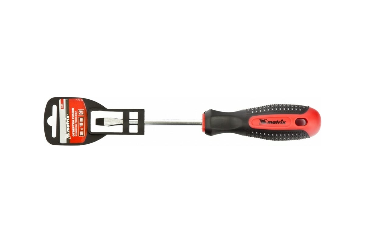 Отвертка SL6,0х100 мм Matrix Fusion Anti slip 11423