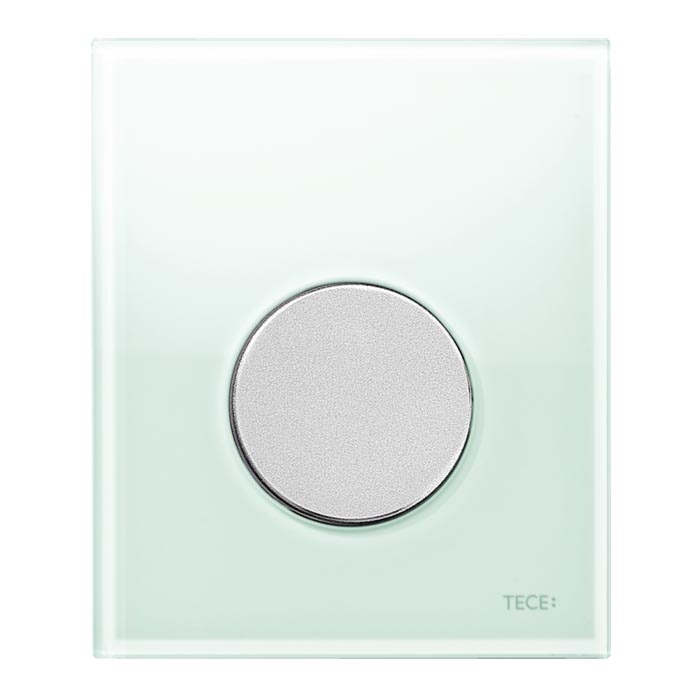 Кнопка смыва для писсуара TECE Loop 9242652 стекло, мятный зеленый/хром матовый