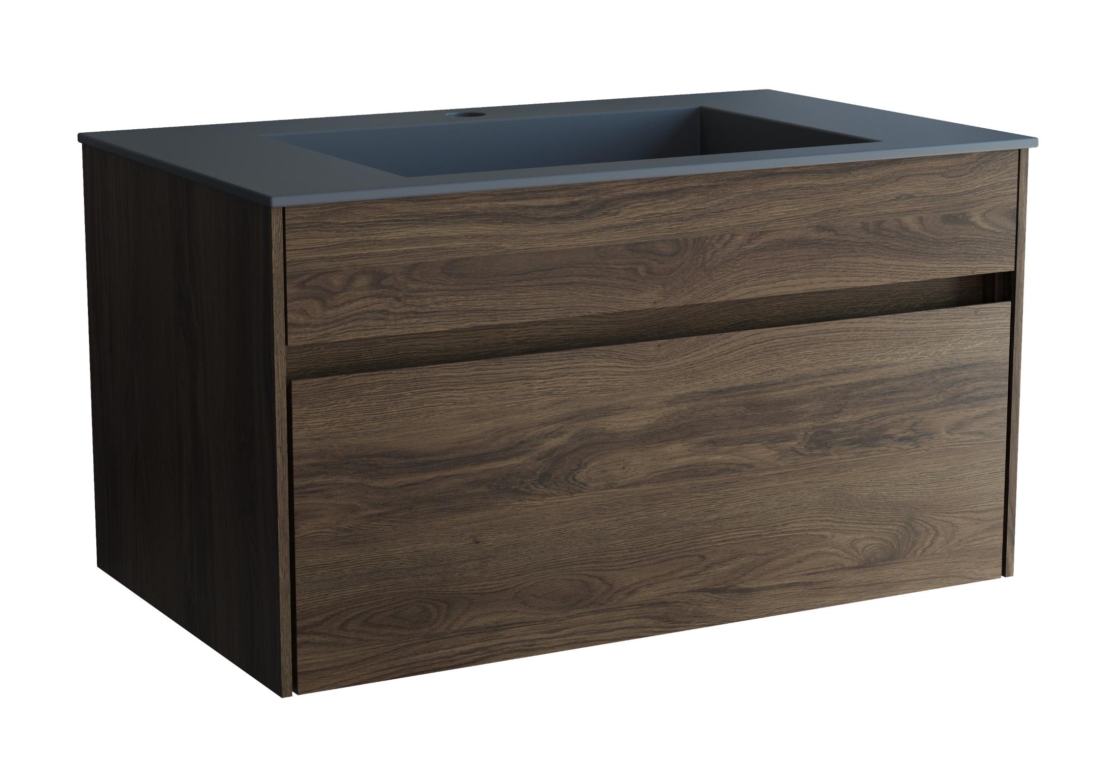 Тумба с раковиной Vincea Chiara new 80 см C.Oak