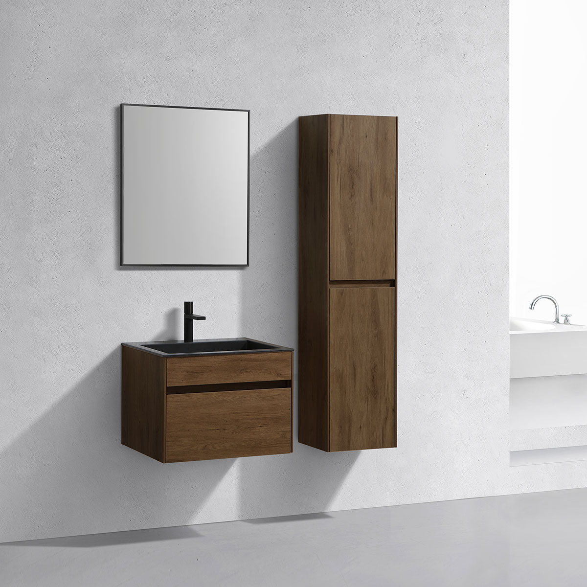 Тумба с раковиной Vincea Chiara new 60 см T.Oak