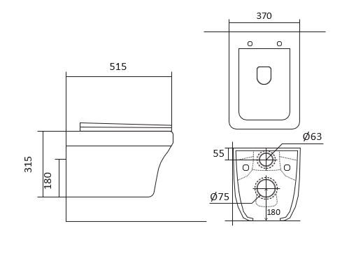 Подвесной унитаз SET Aquatek Амадео KKI2 3 в 1