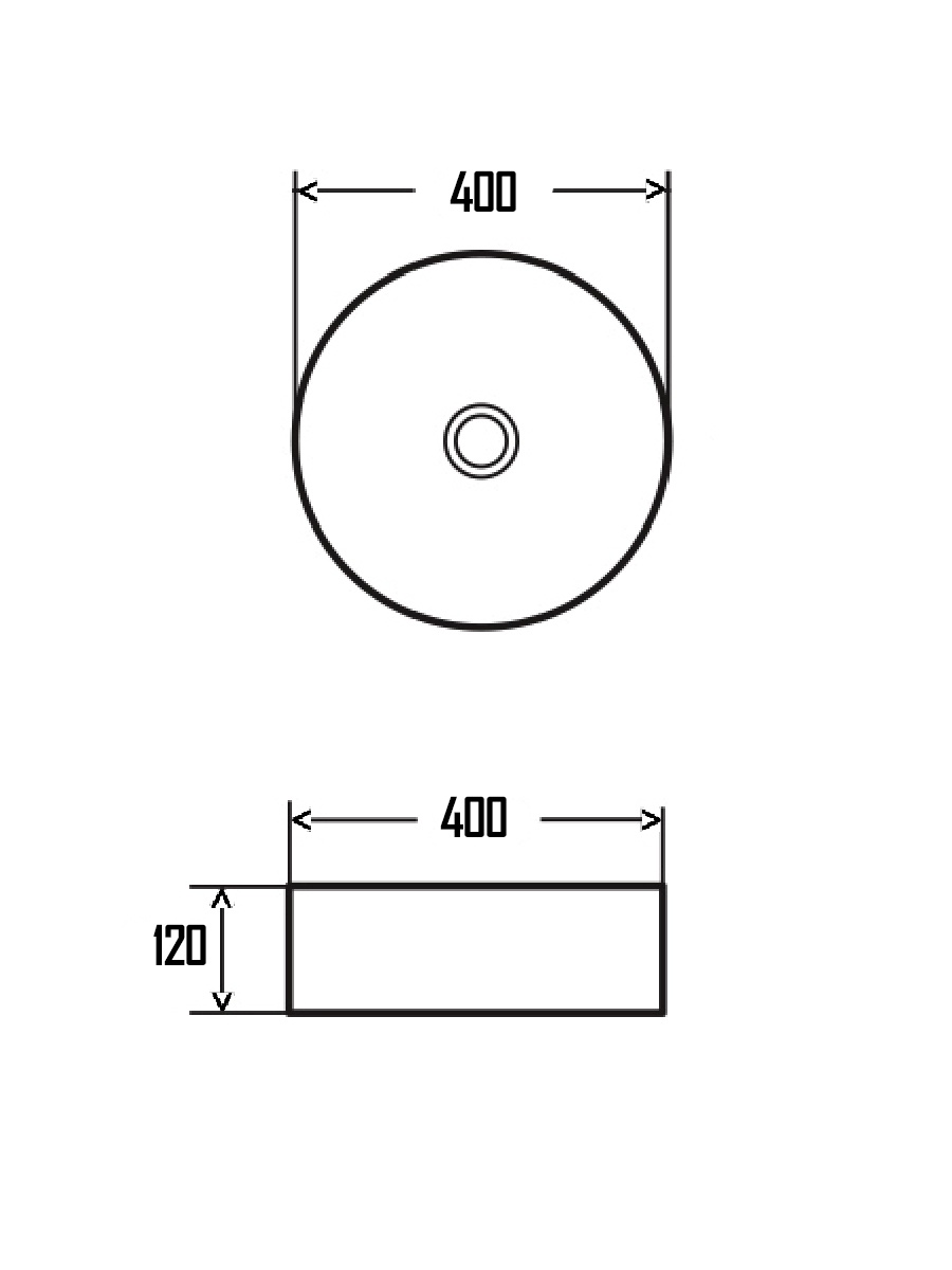 Раковина AQUAme AQM5007 40 см