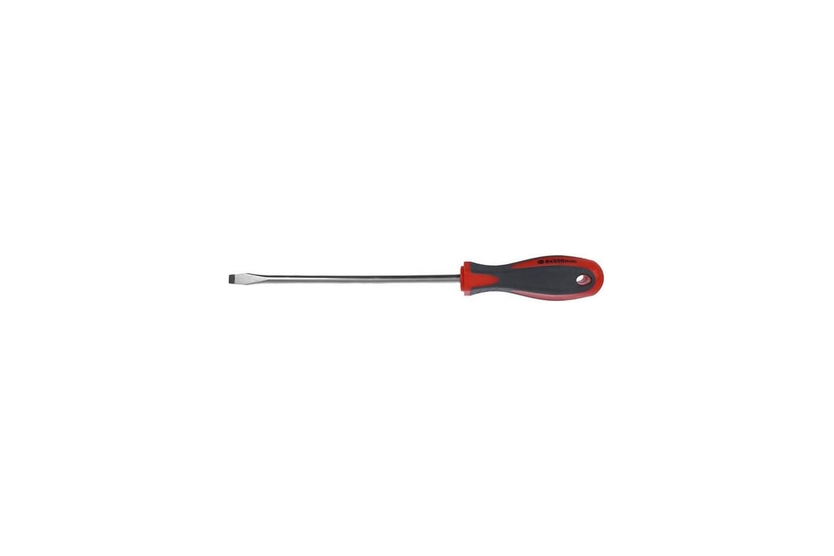Отвертка PQTools 3101408 SL8,0x200 мм, двухкомпонентная рукоятка, намагниченный наконечник Лк-00002561